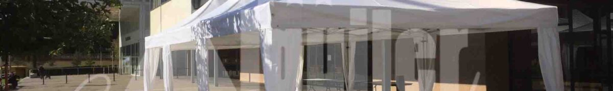 Carpa modular 16x12m con cubrepuntales