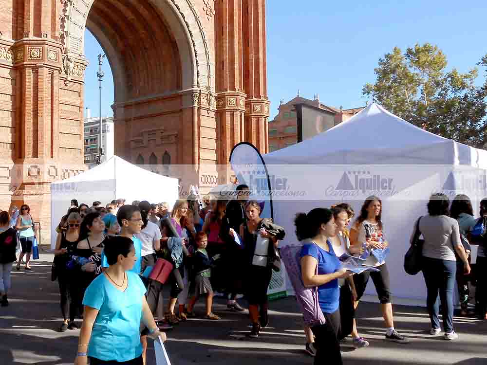 Carpas blancas de 3x3m